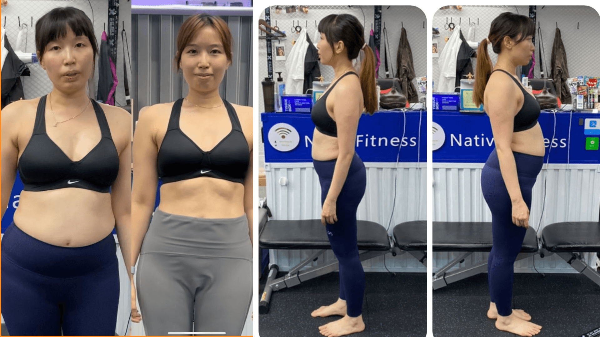 荔枝角產後減脂成功個案 阿Mon 前後對比 Native Fitness